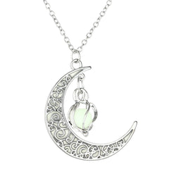 Customizable Luminous Moon Necklace for Women and Teen Girls